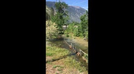 Similkameen River flood waters grow higher in Western Canada