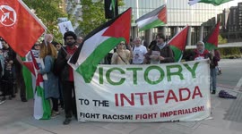 Protest against the US embassy moving to Jerusalem on the eve of the 70th anniversary of the Nakba