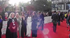 NHS Hero Awards in London last night. Kim Marsh and other stars from Coronation St strut there stuff on the red carpet by Jim Connor