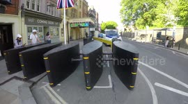 Anti-terror security barriers in place around Windsor