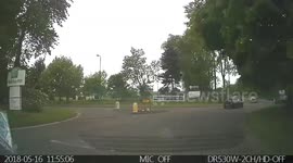 The crazy thing about this clip is not the manoeuvre. It's the fact he indicates.