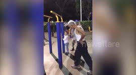 Elderly Chinese man headbutts metal pole 'to aid blood circulation'