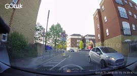 Near miss in Whitechapel, east London.