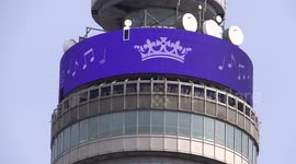 Iconic London landmark BT Tower salutes Harry and Meghan