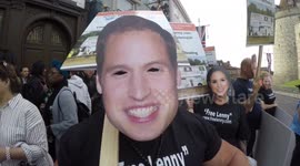 Protesters descend upon Windsor a day before royal wedding