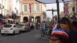 Protestors in Windsor
