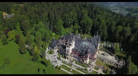 4K Peles Castle Sinaia Carpatian Mountains Romania