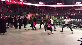 Winston-Salem State students perform graduation dance