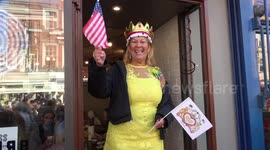 American fans soak up atmosphere at Royal wedding