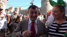 Mr Bean joins wedding celebrations