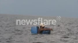 Skilled fisherman on Lake Nicaragua