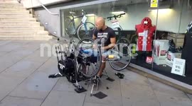 puncture kit drummer at London bridge