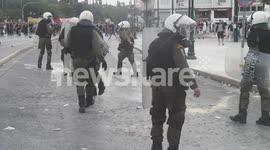 Greek protests to mark Angela Merkel's visit to Athens turn violent