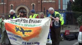 UK Activists March Against Drones