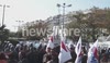 Greek protesters storm German - Greek conference