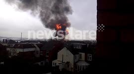 Fire at Alcohols factory, Langley Green, Oldbury