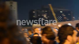 Egyptians sing national anthem in Tahrir Square