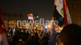 Hamdeen Sabbahi speaks in Tahrir Square during anti-Morsi demonstration