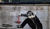 'Banksy' lookalike piece appears opposite the old BBC Television Centre