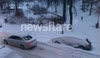 Heavy snow storm hits Stockholm, Sweden