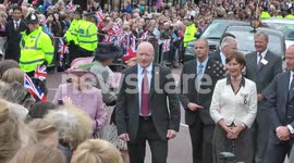Her Majesty The Queen in Alnwick Northumberland