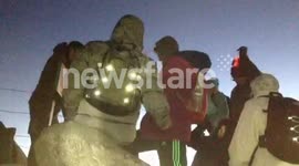 Summit of Mount Kinabalu Busy At Dawn