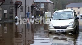 Flooding in Helston, Cornwall