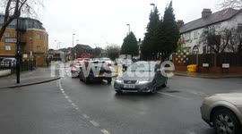 Norbury, South London fatality Traffic aftermath