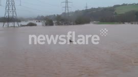 Flooding in Exeter - River Exe swells to bursting once again.