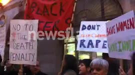 Protest outside Indian High commission