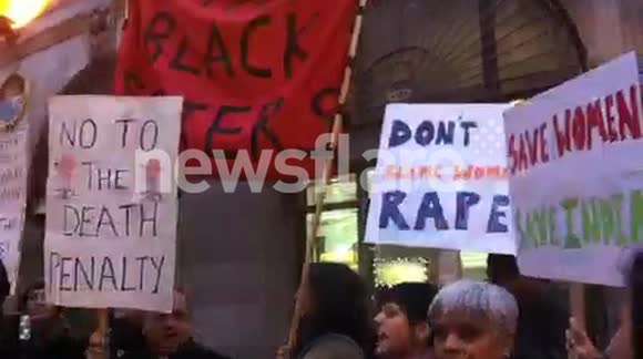 Protest outside Indian High commission
