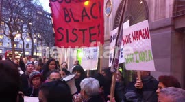 Chanting outside Indian High Commission