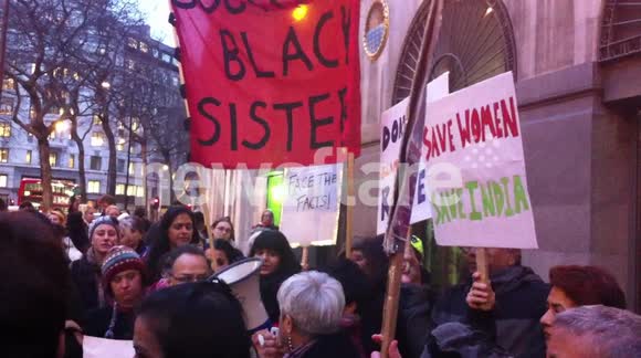 Chanting outside Indian High Commission
