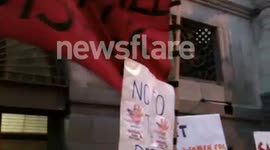 Protest against rape violence in India before London Indian Embassy