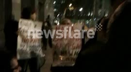Protest against rape violence in India before London Indian Embassy