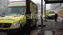 emergency services continue in the snow