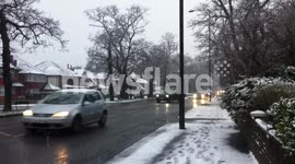 London snowy day