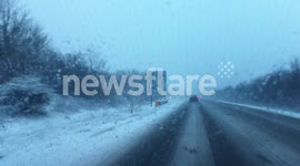 Snow causing problems on the A3