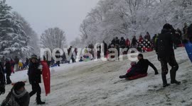 Snowfall in Bristol Fri 18-01-2013