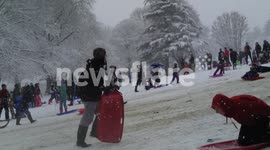 Snowfall in Bristol Fri  18-01-2013