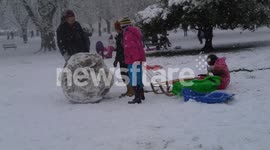 Snowfall in Bristol Fri 18-01-2013