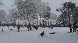 Snowfall in Bristol Fri 18-01-2013