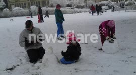 Snowfall in Bristol Fri 18-01-2013