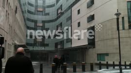 Snow Near BBC New Broadcast House