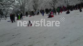 Snowfall in Bristol Fri 18-01-2013