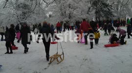 Snowfall in Bristol, Fri 18-01-2013