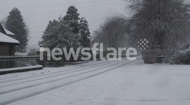 Winter Hits Alnwick Roads