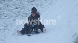 Snow in Greenwich Park - London