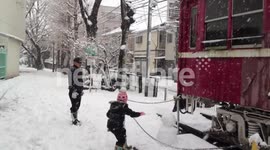 First Snow in Tokyo Area, 2013