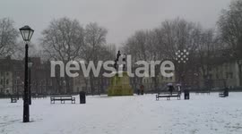 Second heavy snowfall in Bristol, Wed 23-01-2013